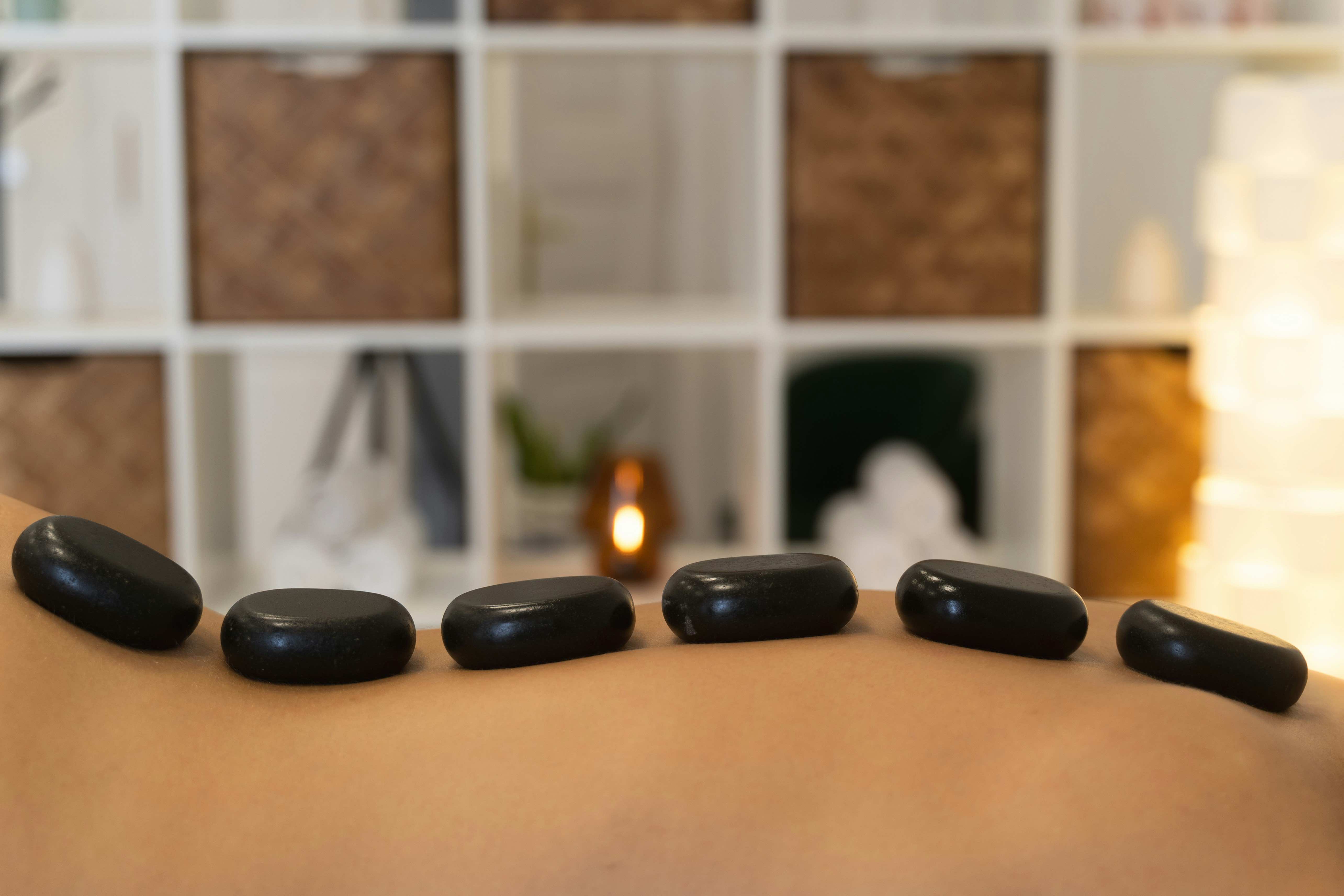 Professional massage table setup for therapeutic treatments